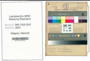 Entnazifizierung Heinrich Wagner , geb. 15.02.1887 (Schneider)