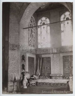 Topkapi-Palast, Istanbul Baghdad-Kiosk: Innenansicht, Ruhebank