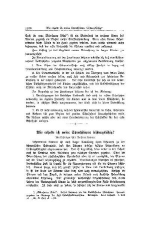 Wie erhalte ich meine Sprechstimme leistungsfähig? : Ratschläge für Lehrerinnen