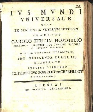 Ivs Mvndi Vniversale