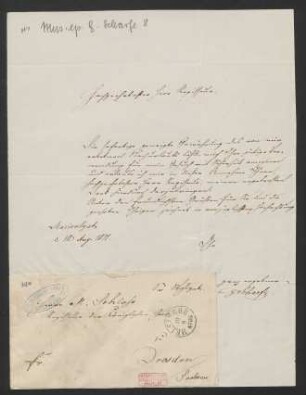 Brief an Max Schloß : 10.08.1871