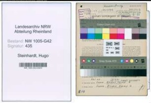 Entnazifizierung Hugo Steinhardt , geb. 10.11.1909 (Kuerscher)