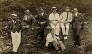Deutsche Kriegsgefangene im englischen Kriegsgefangenenlager in Douglas
