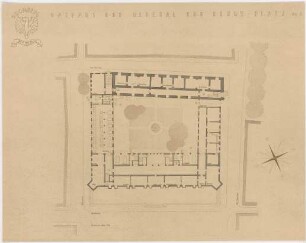 Grund, Peter; Bromberg, General - v. - Kluge - Platz; Rathaus und Platzanlage - Grundriss EG