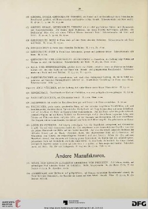 Andere Manufakturen (Nr. 181-201)