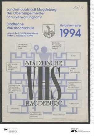 Programm 2. Semester 1994