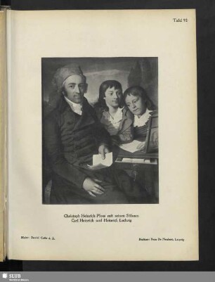 Christoph Heinrich Ploss mit seinen Söhnen Carl Heinrich und Heinrich Ludwig