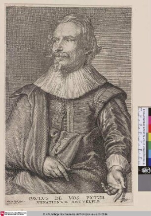 Paulus de Vos Pictor [Porträt des Malers Paul de Vos; Paul de Vos; Portret van Paul de Vos]