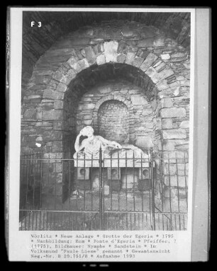 Grotte der Egeria — Liegefigur