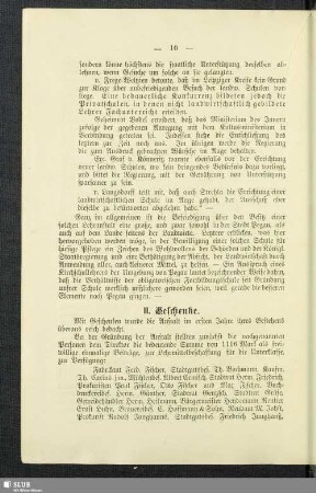 II. Geschenke