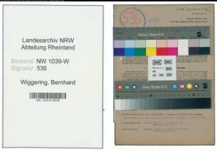 Entnazifizierung Bernhard Wiggering , geb. 22.09.1895 (Tierzuchtinspektor)