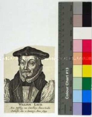 Porträt des englischen Theologen William Laud Bischof von London und Erzbischof von Canterbury