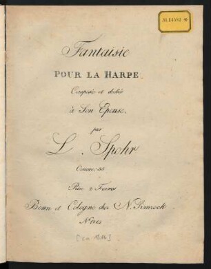 Fantaisie pour La Harpe : Oeuvre: 35