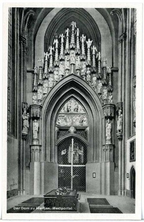 Meißen. Dom, Fürstengruft, Westportal