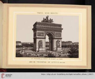 Paris. rive droite. Arc de triomphe de l'etoile