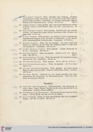 Textilien (Nr.225-282)