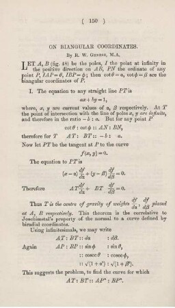 On biangular coordinates.