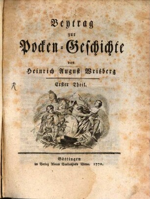Beytrag zur Pocken-Geschichte, Erster Theil