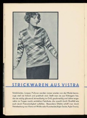 Strickwaren aus Vistra