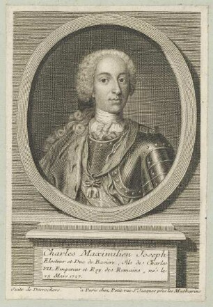 Bildnis des Charles Maximilien Joseph, Electeur et Duc de Baviere