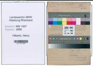 Entnazifizierung Heinz Hilbertz , geb. 08.01.1917 (Kaufm.Angestellter)