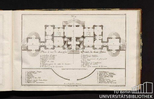No. 4. Plan à rez de chaussee. Grund zu ebner Erden.