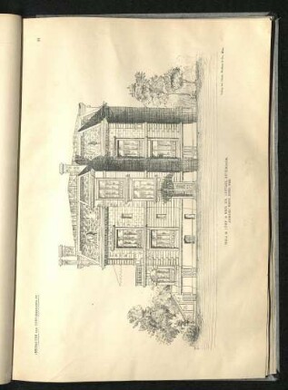 Villa M. Löwy in Wien, XIX., Cottage, Dittesgasse. Architekt: Friedr. Schön.