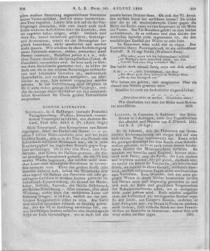 Erhard, A.: Wallace. Historisch-romantisches Trauerspiel in 5 Akten. Stuttgart: Hallberger 1831