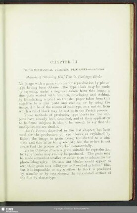 Chapter LI Photo-Mechanical Printing Processes – continued