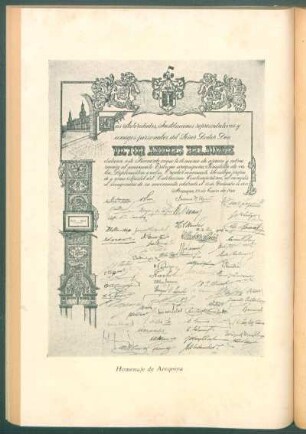 Homenaje de Arequipa - [Facsímile del recuerdo]