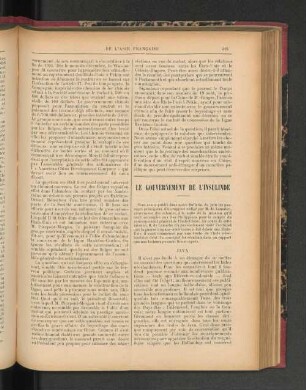 Le Gouvernement de l'Insuline.