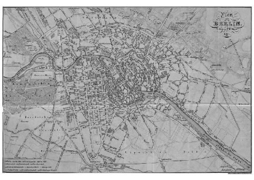 Karte: Plan von Berlin 1841