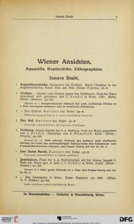 Wiener Ansichten (Nr. 1-98)