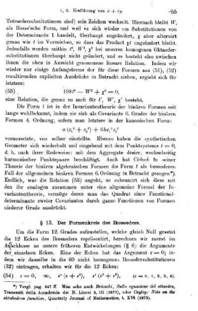§ 13. Der Formenkreis des Ikosaeders.