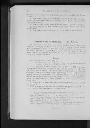 Versammlung zu Stralsund. - [1364 Mrz. 3].