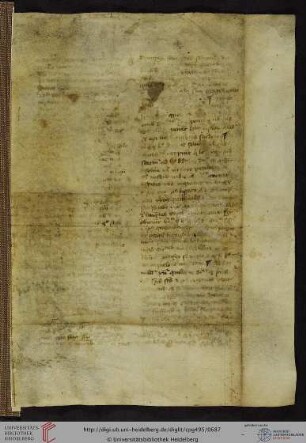 Fragment: Theologischer Text (alte Einbanddecke)