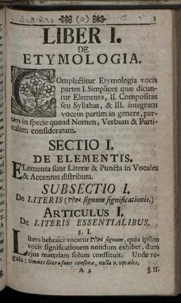 Liber I. De Etymologia.