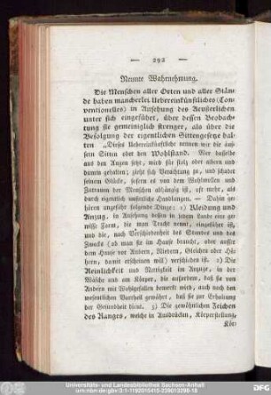 Neunte Wahrnehmung.