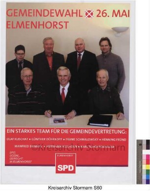 Gemeindewahl 26. Mai Elmenhorst