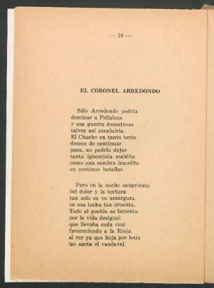 El coronel Arredondo