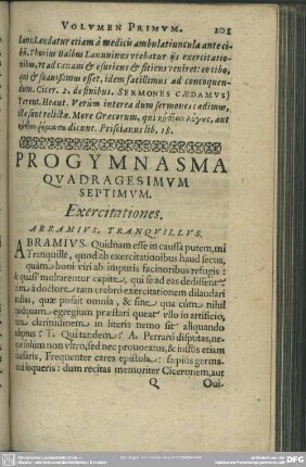 Progymnasma Quadragesimum Septimum. Exercitationes