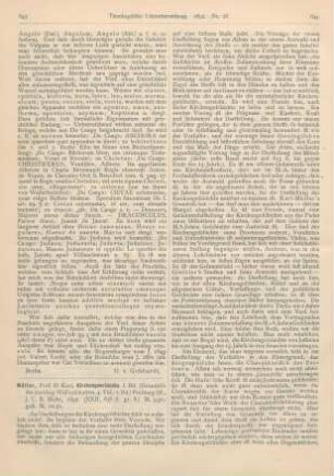 643-646 [Rezension] Müller, Karl, Kirchengeschichte, 1. Bd