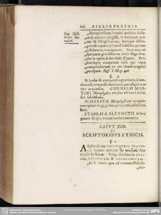 Caput XLIII. De Scriptoribus Ethicis