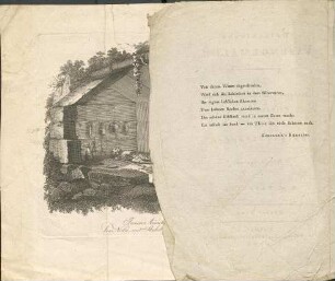 Innere Ansicht eines Grabes bey Nola, mit Skelet und Vasen nach D'Hancarville