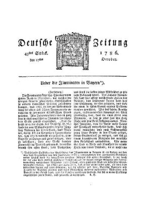 Ueber die Illuminaten in Bayern : (Fortsetzung)