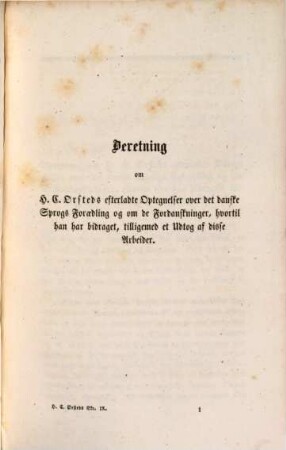 Samlede og efterladte Skrifter, 9