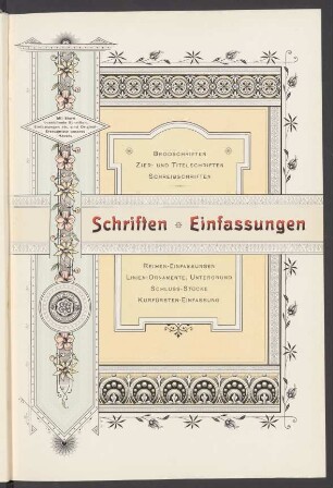 Schriften Einfassungen