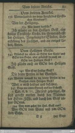 Vom dritten Artickel