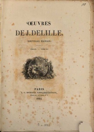 Oeuvres complètes, 5. Énéide. - T. III. - 365 S., 1 Titelbild