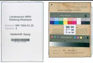 Entnazifizierung Georg Heiderhoff , geb. 02.05.1896 (Arbeiter)